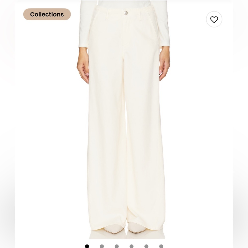 Rag & Bone Ecru Wide Leg Pants